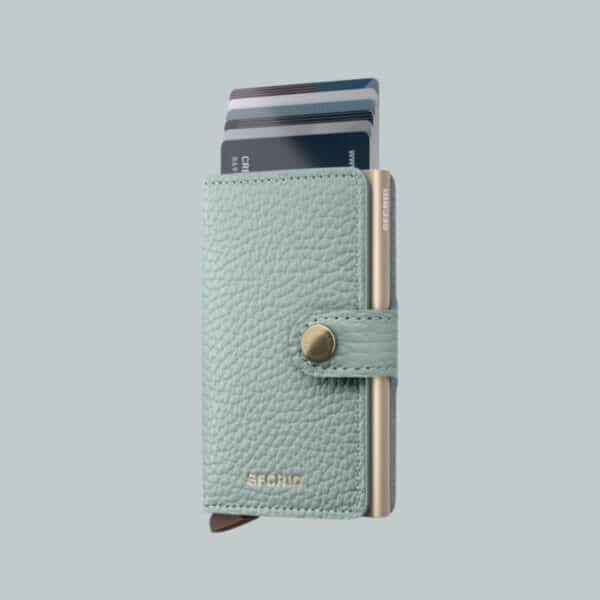 Cartera Secrid Miniwallet Pebble Sea Green