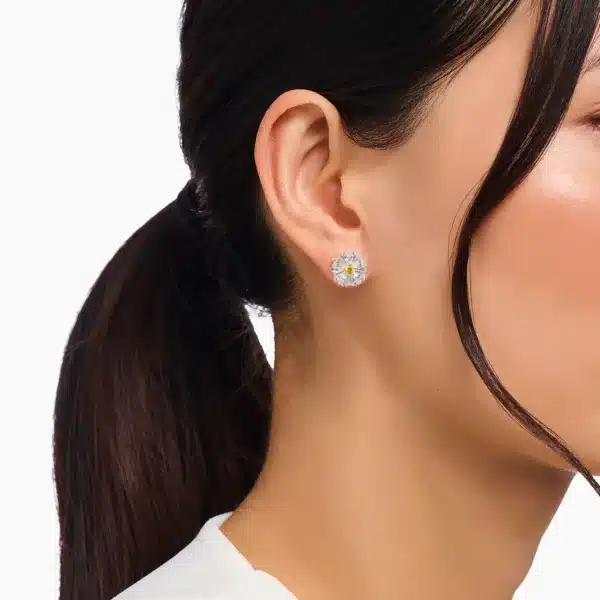 Pendientes Margarita Lovely Daisy plata-1