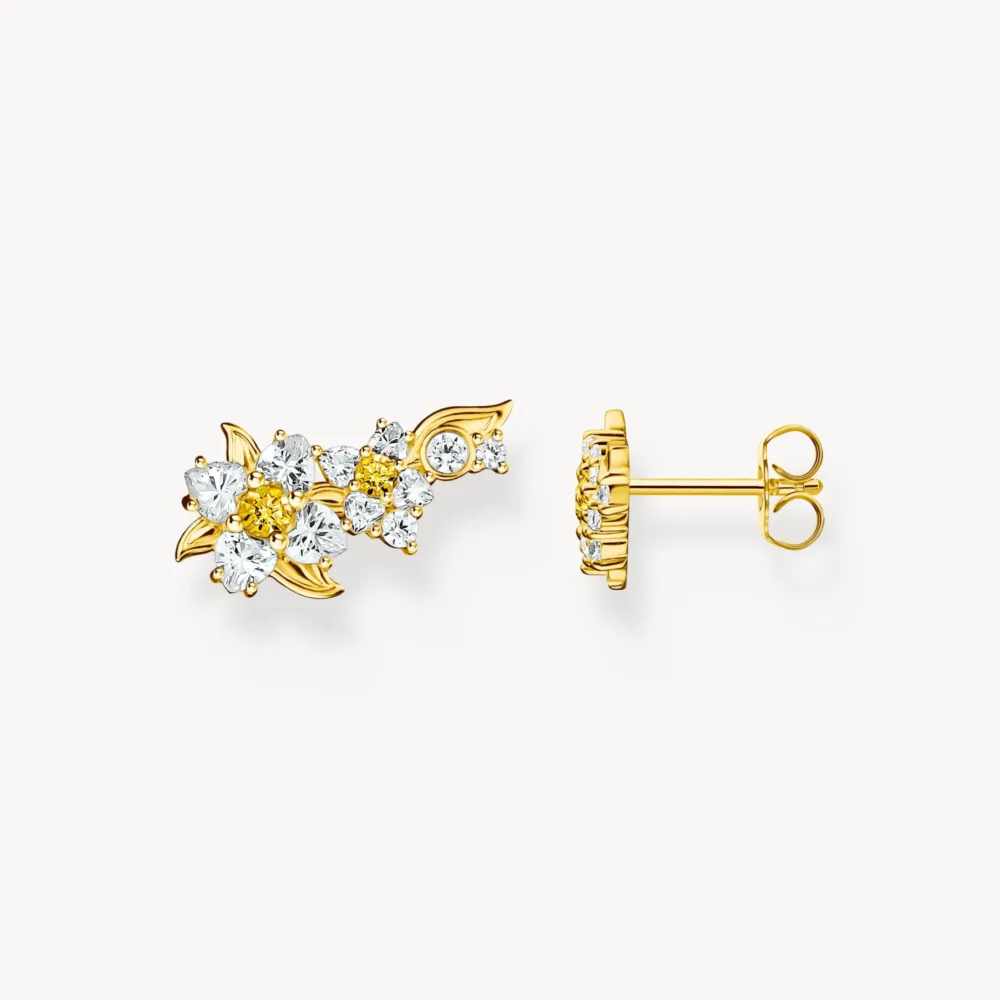 Pendientes Ear Climber Margarita Lovely Daisy Oro