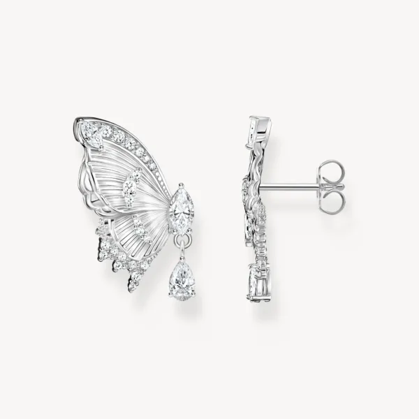 Pendientes Mariposa Butterfly Paradise piedras plata