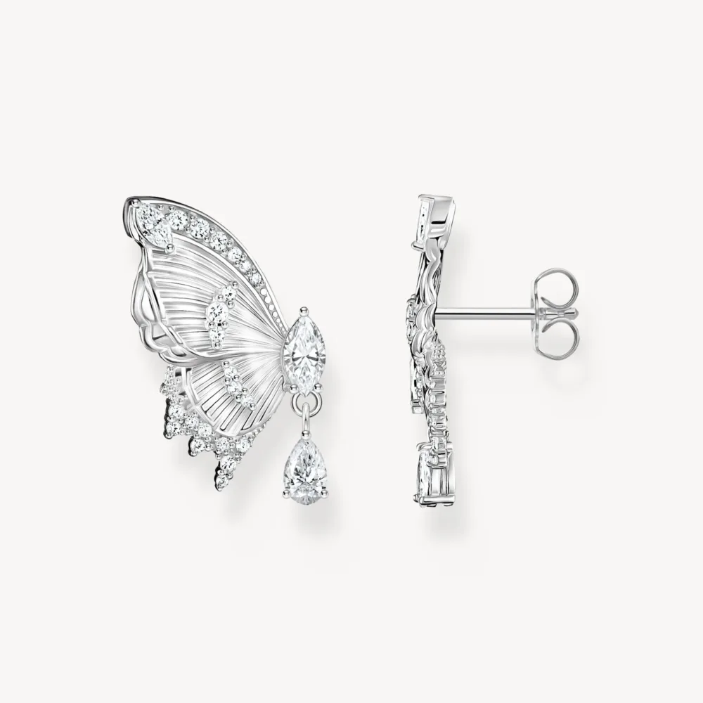 Pendientes Mariposa Butterfly Paradise piedras plata