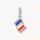 Charm Bandera Francesa Plata