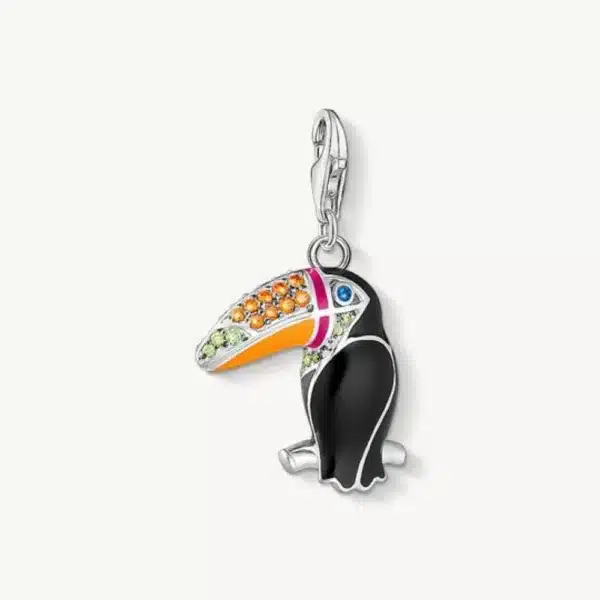 Charm Tucán Colores Plata-1
