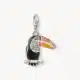 Charm Tucán Colores Plata
