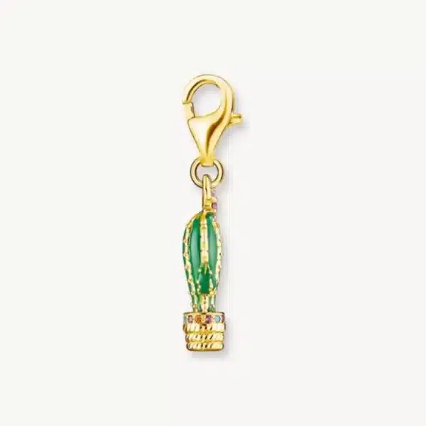 Charm Cactus Verde Oro-1