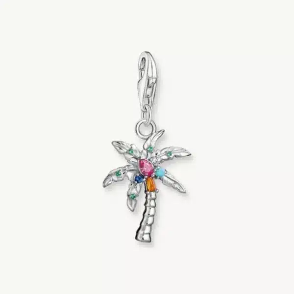 Charm Palmera Colores Plata