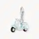 Charm Scooter Azul Plata