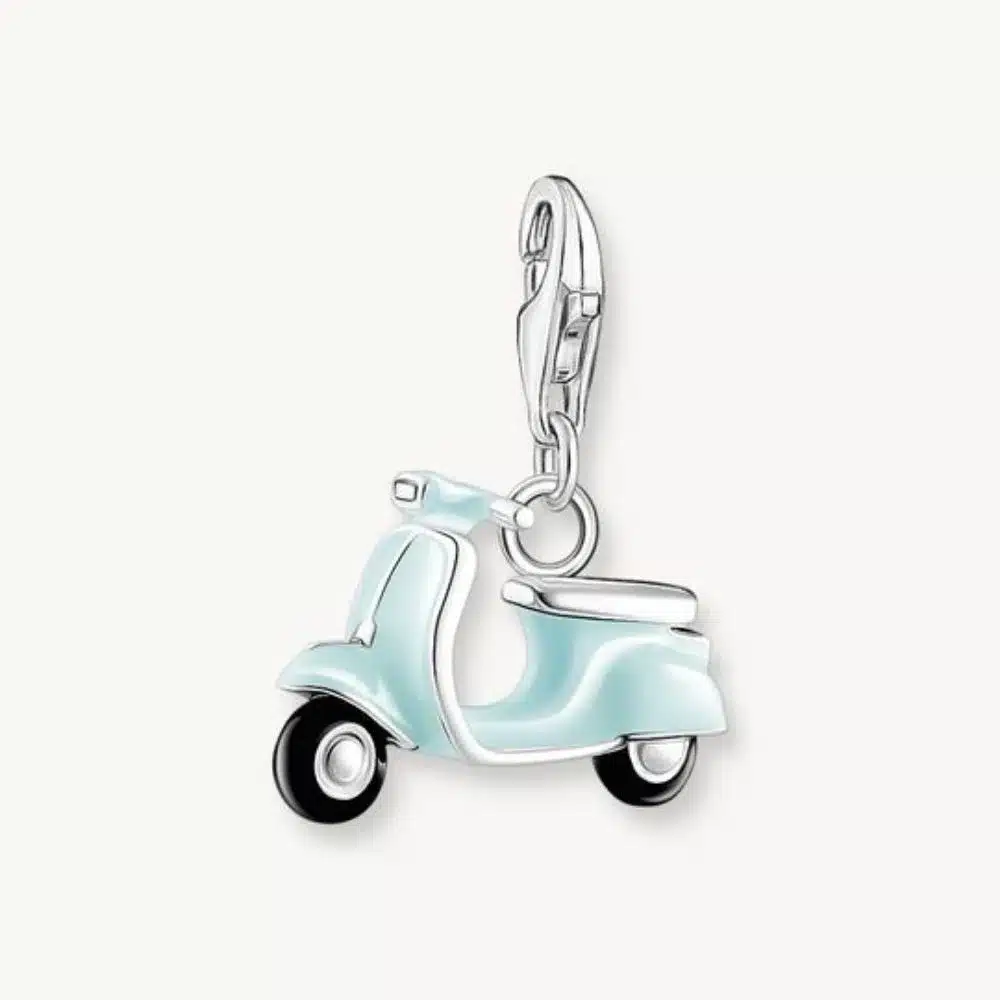 Charm Scooter Azul Plata