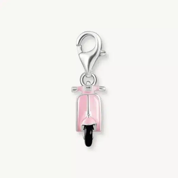 Charm Scooter Rosa Plata-1