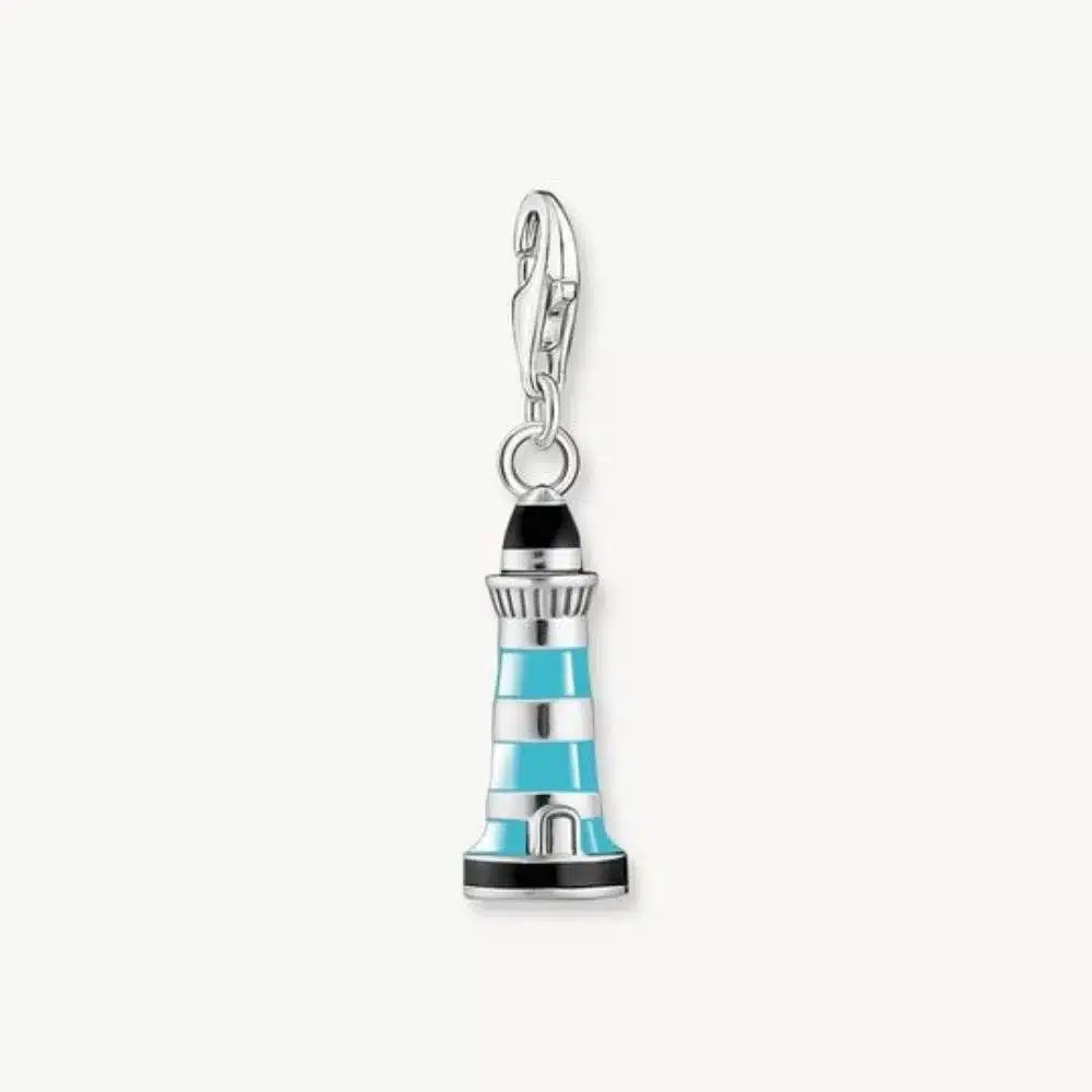 Charm Faro Azul Plata
