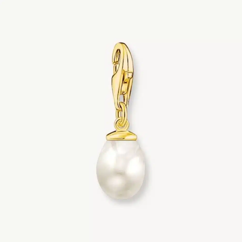 Charm Perla Blanca Oro