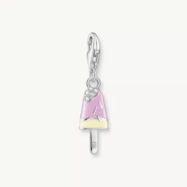 Charm Helado Colores Plata