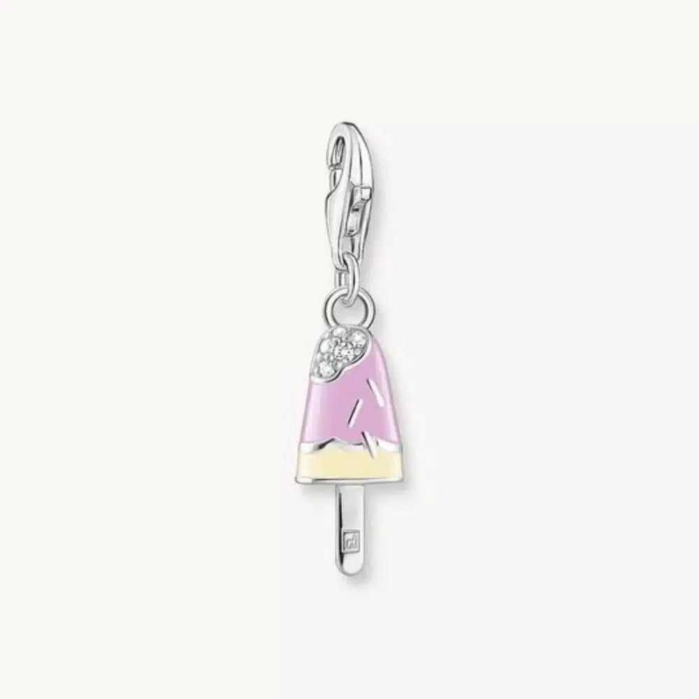 Charm Helado Colores Plata