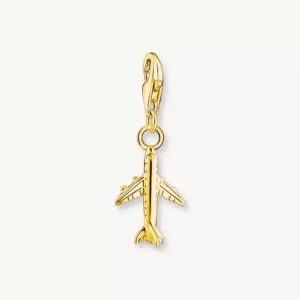 Charm Avión Chapado Oro