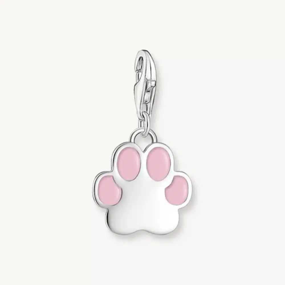 Charm Pata Perro Rosa