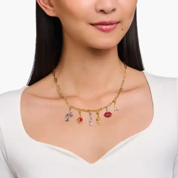 Charm Kiss Plata Piedras-2
