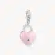 Charm Candado Corazón Rosa