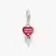 Charm Piruleta Roja Corazón