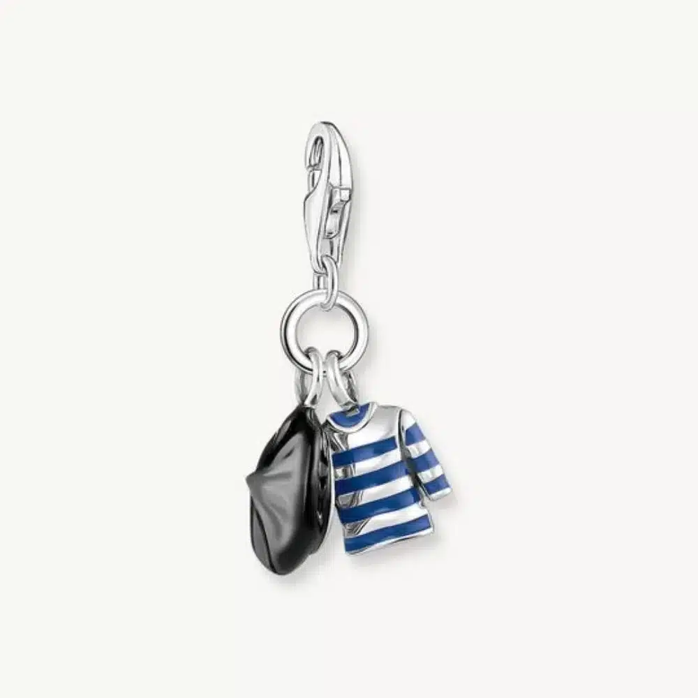 Charm Boina y Camiseta Plata