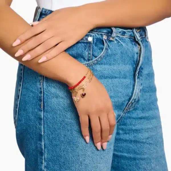 Charm Corazón Rojo Oro-2