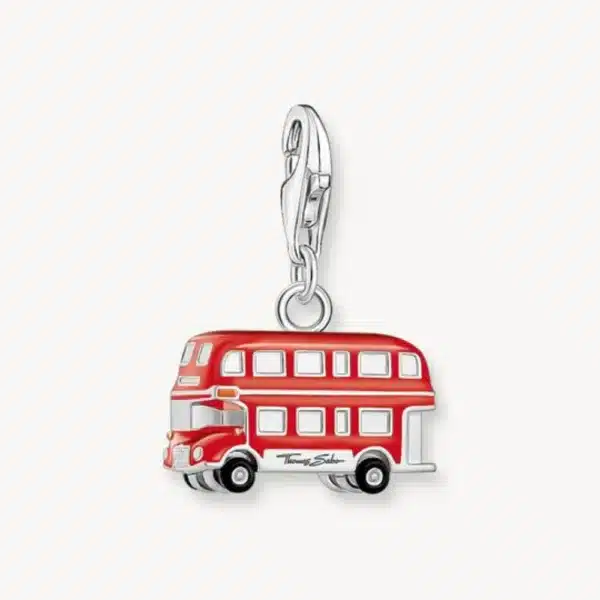 Charm Autobús Rojo Plata