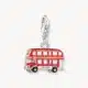 Charm Autobús Rojo Plata