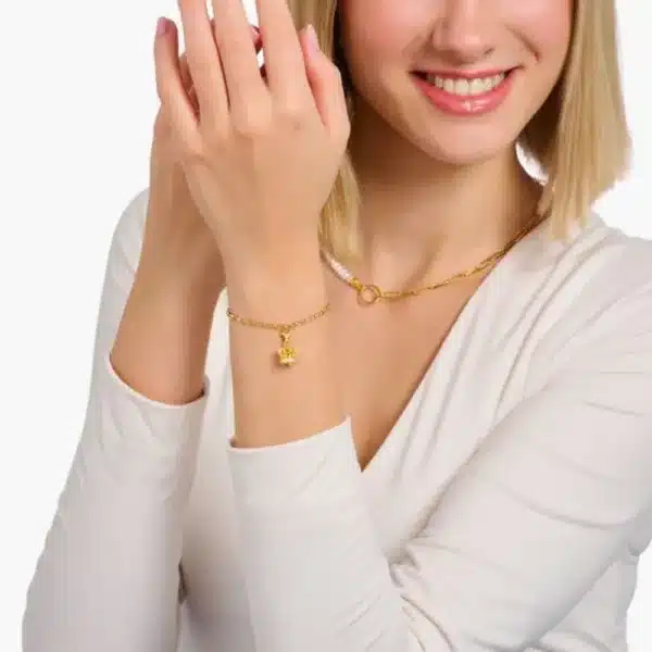 Charm Corona Oro Piedras-1