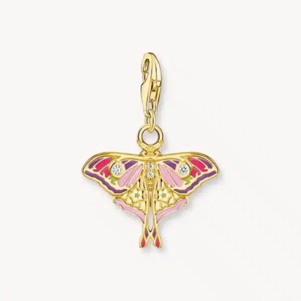 Charm Polilla Colores Oro