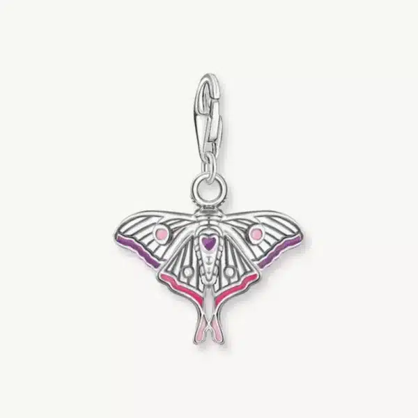 Charm Polilla Colores Plata-1