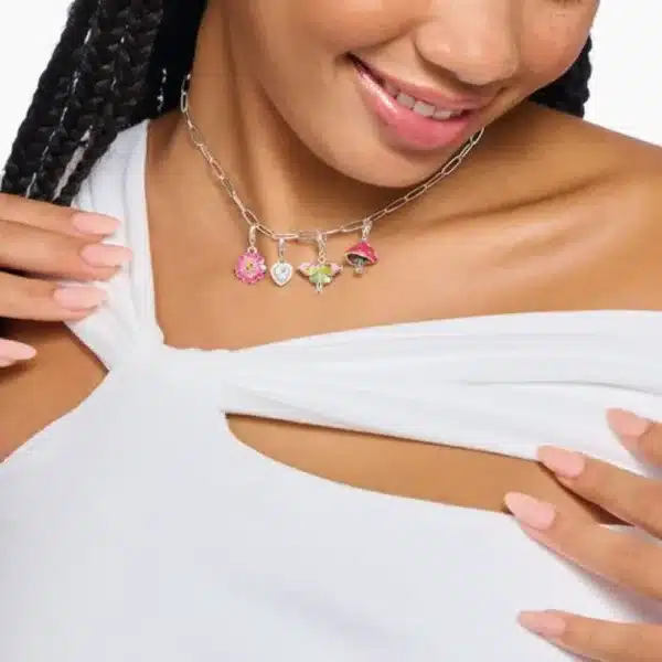 Charm Polilla Colores Plata-2