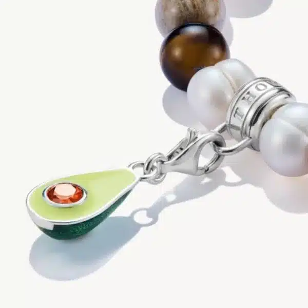 Charm Aguacate Verde Plata-1