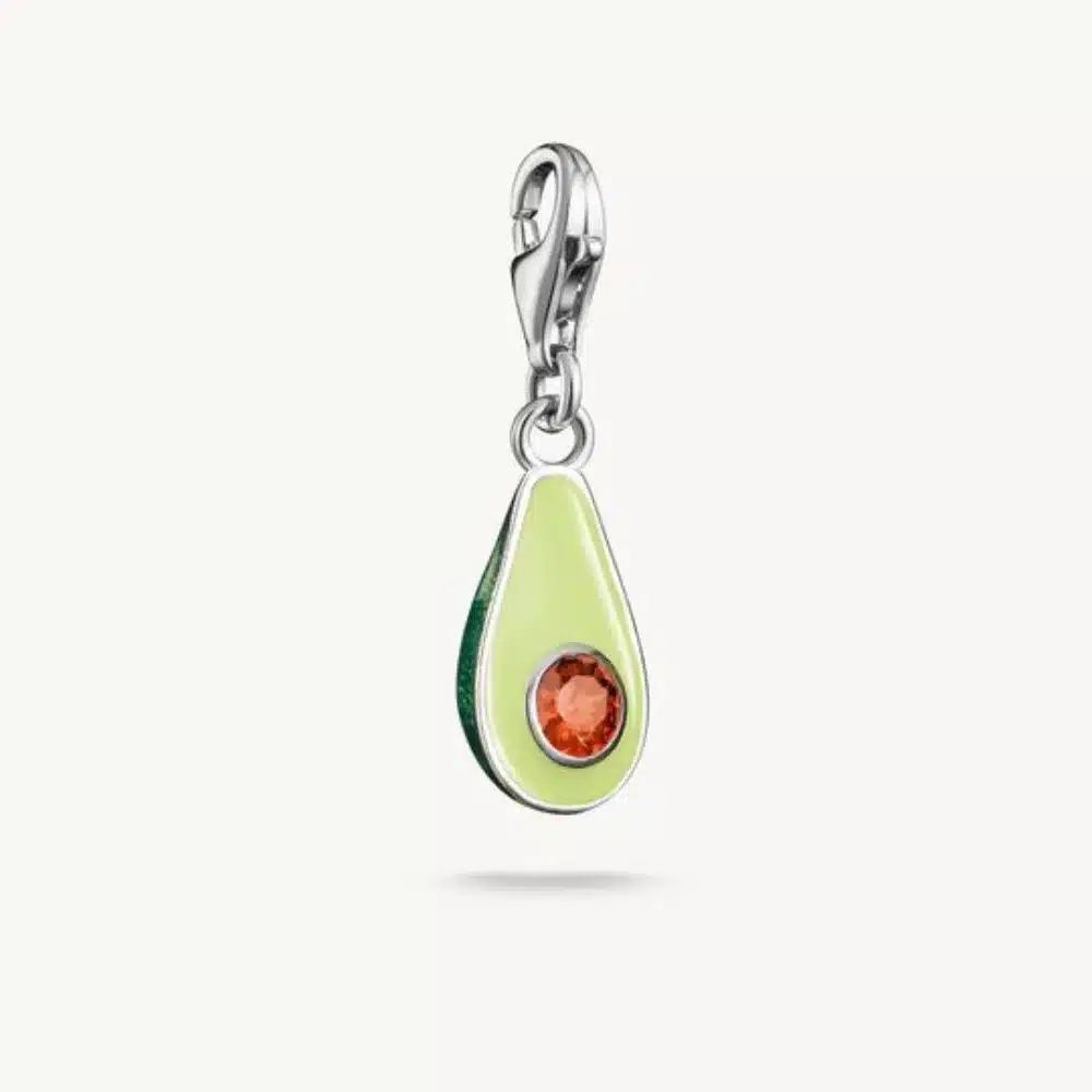 Charm Aguacate Verde Plata