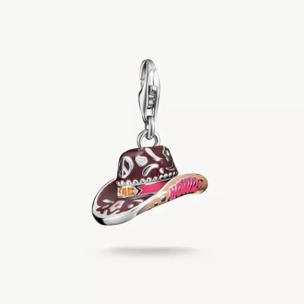 Charm Sombrero Vaquero Plata