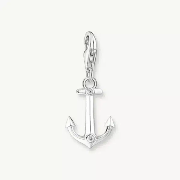 Charm Ancla Piedras Plata