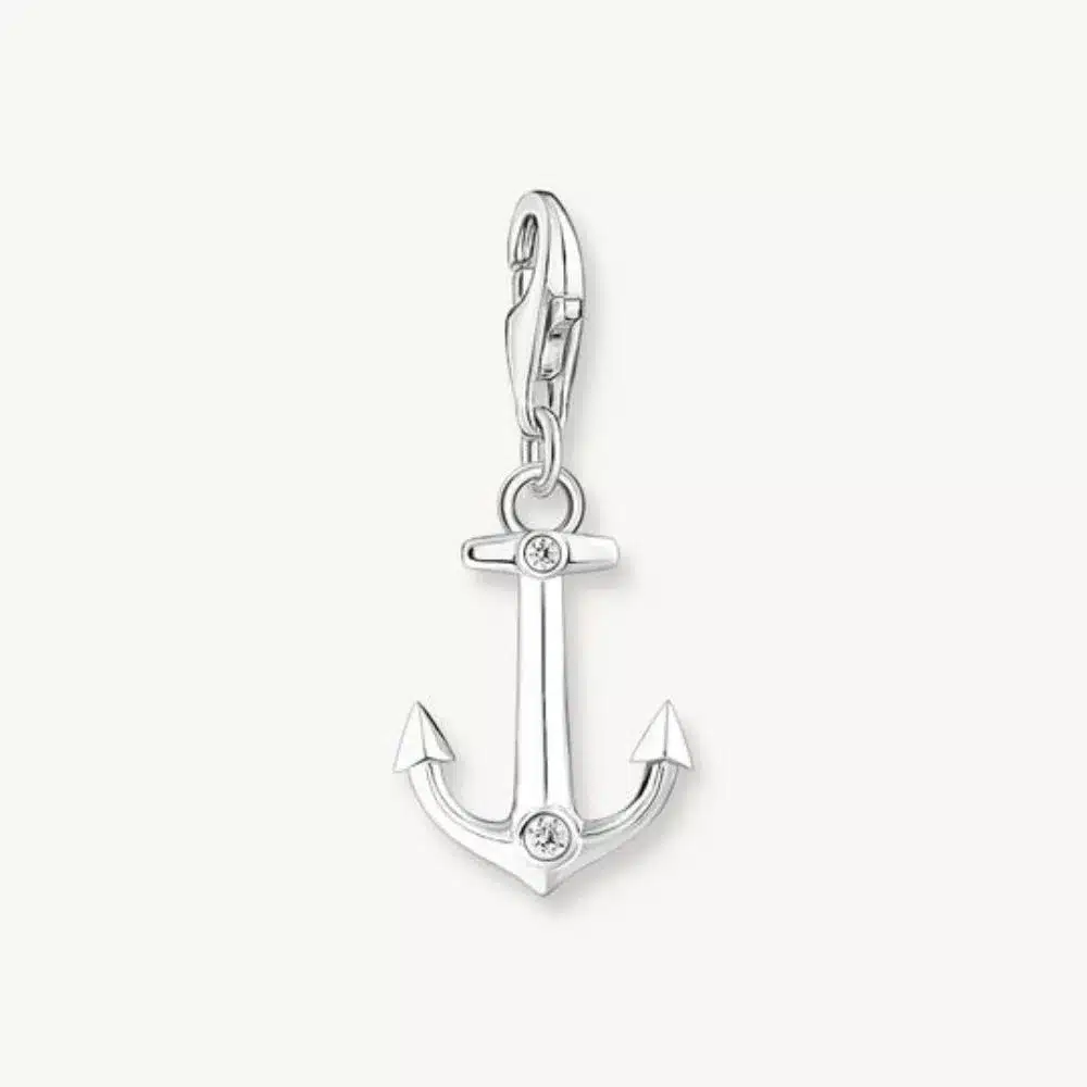 Charm Ancla Piedras Plata