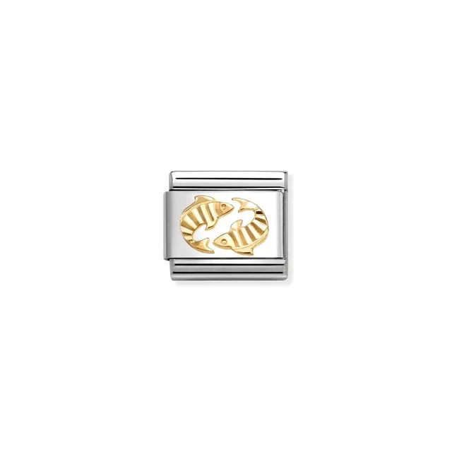 Link Composable Oro Piscis Brillante